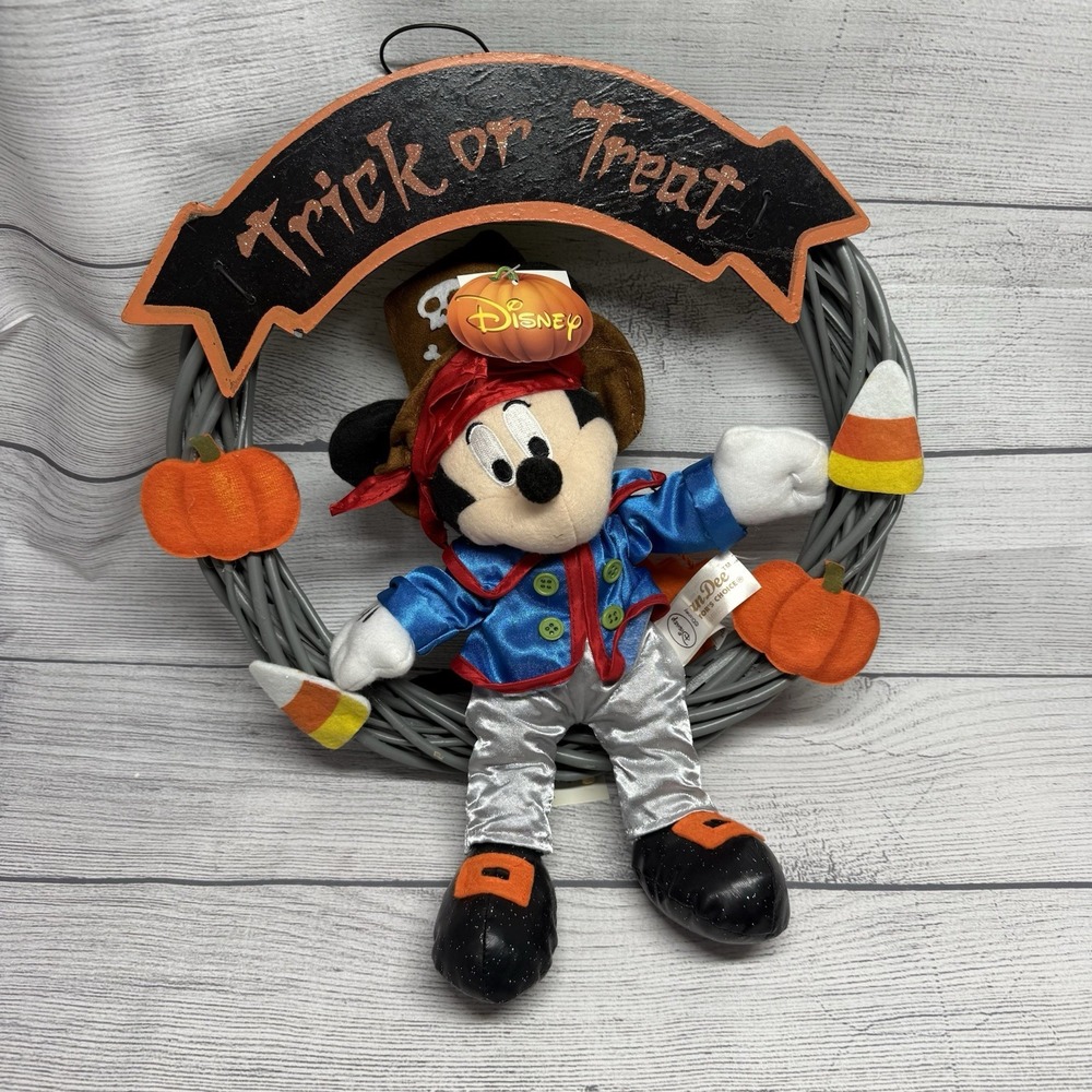 Vintage Dan Dee Mickey Mouse Pirate K-Mart Halloween Decoration Rare